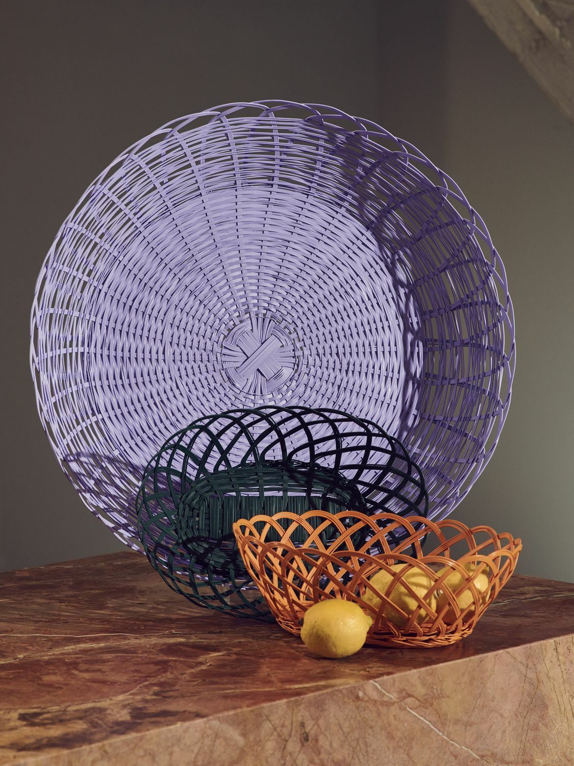 POLSPOTTEN Bakkie Round Iron Basket