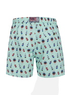 MC2 Saint Barth Man Lightweight Fabric Swim-shorts Lighting Micro Fantasy With Watches And Drinks Print