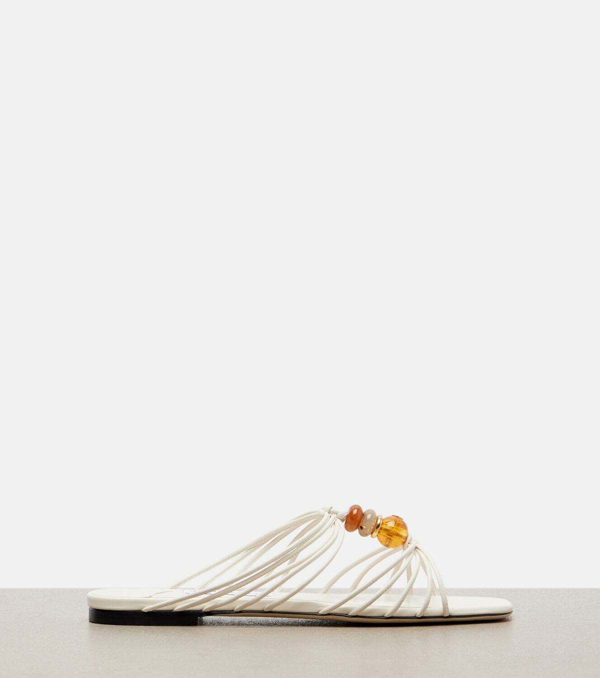 Jimmy Choo Lova beaded leather sandals
