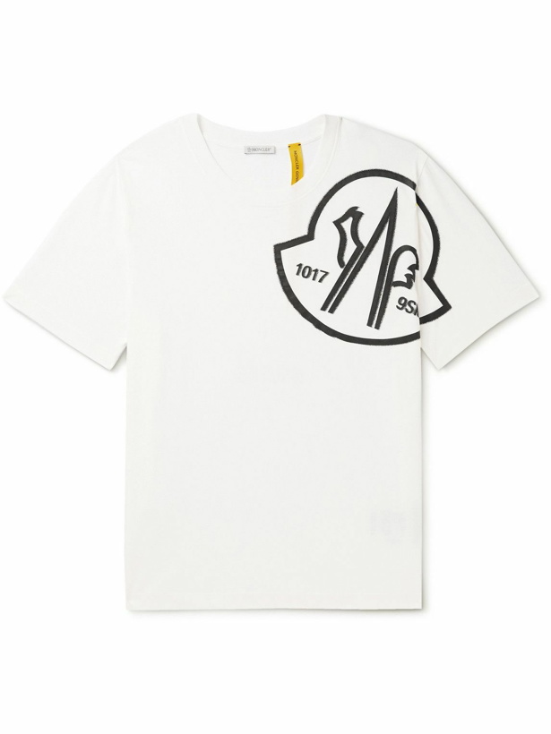 Photo: Moncler Genius - 6 Moncler 1017 ALYX 9SM Logo-Embellished Cotton-Jersey T-Shirt - White