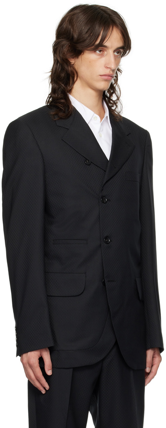 Comme des Garçons Homme Deux Black Wool Blazer