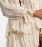 Poupette St Barth Moon ruffled blouse