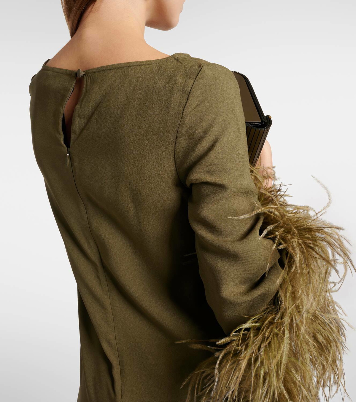 green dress classy Elegant Sage Green Halter Neck Beaded Evening Dress LA72737 Sage Green / 8