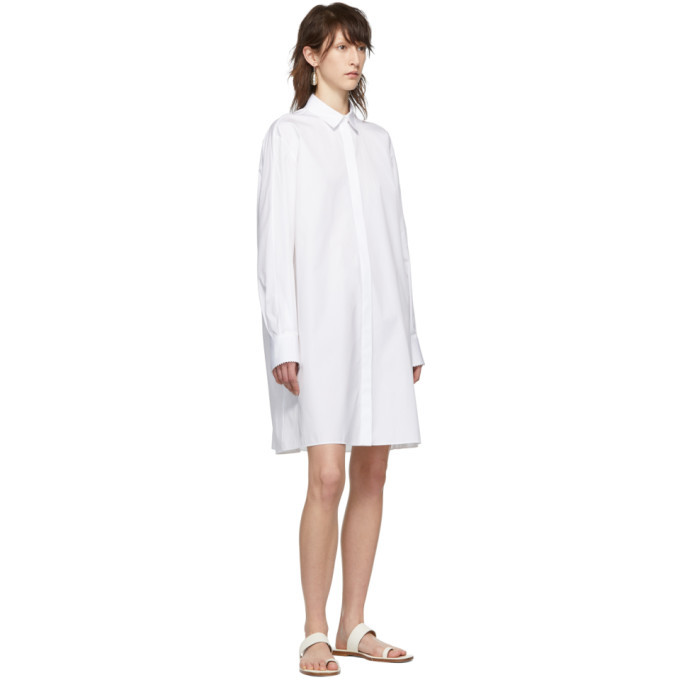 Jil Sander Navy White Minimal Dress