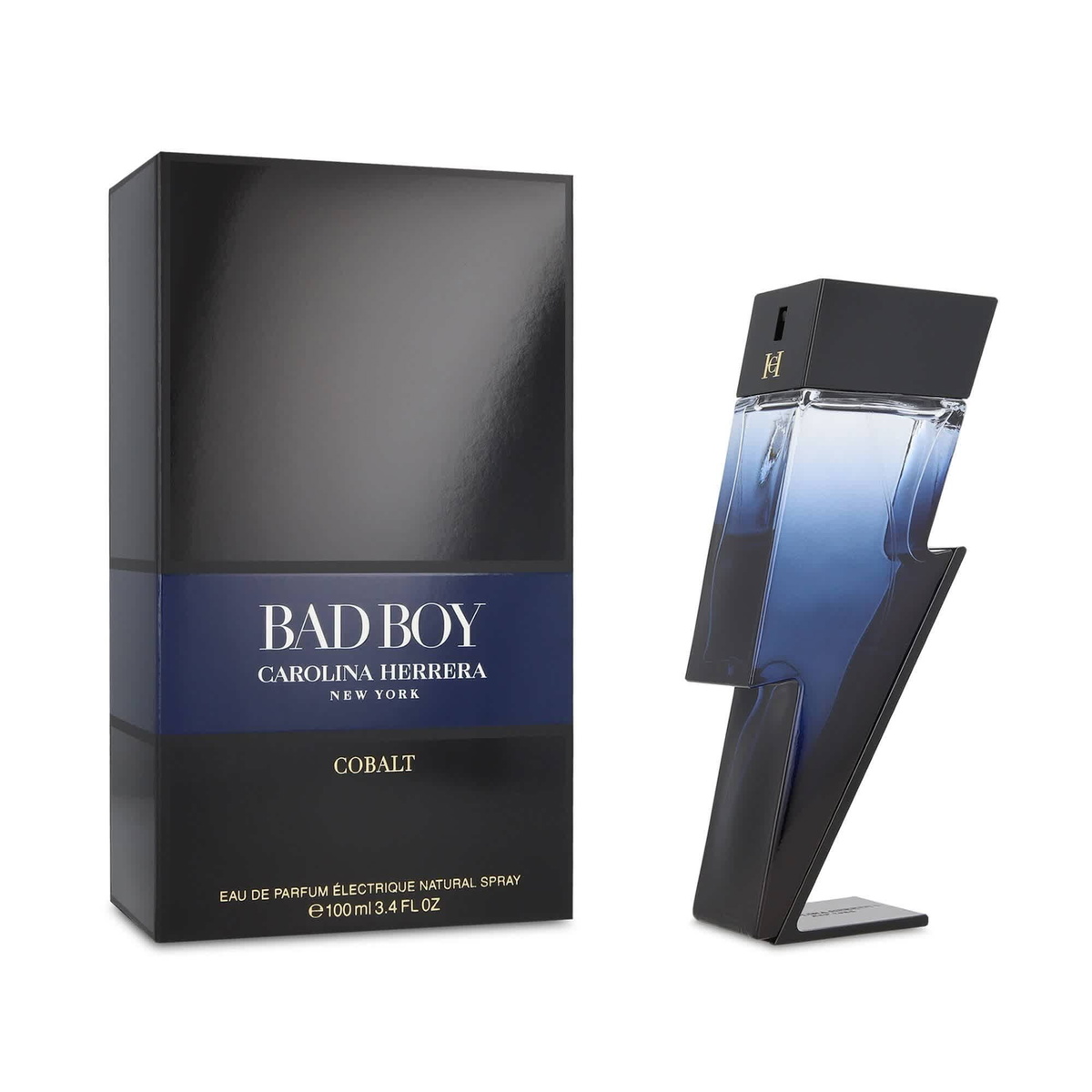 Carolina Herrera Mens Bad Boy Cobalt EDP 3.4 oz Fragrances 8411061027837