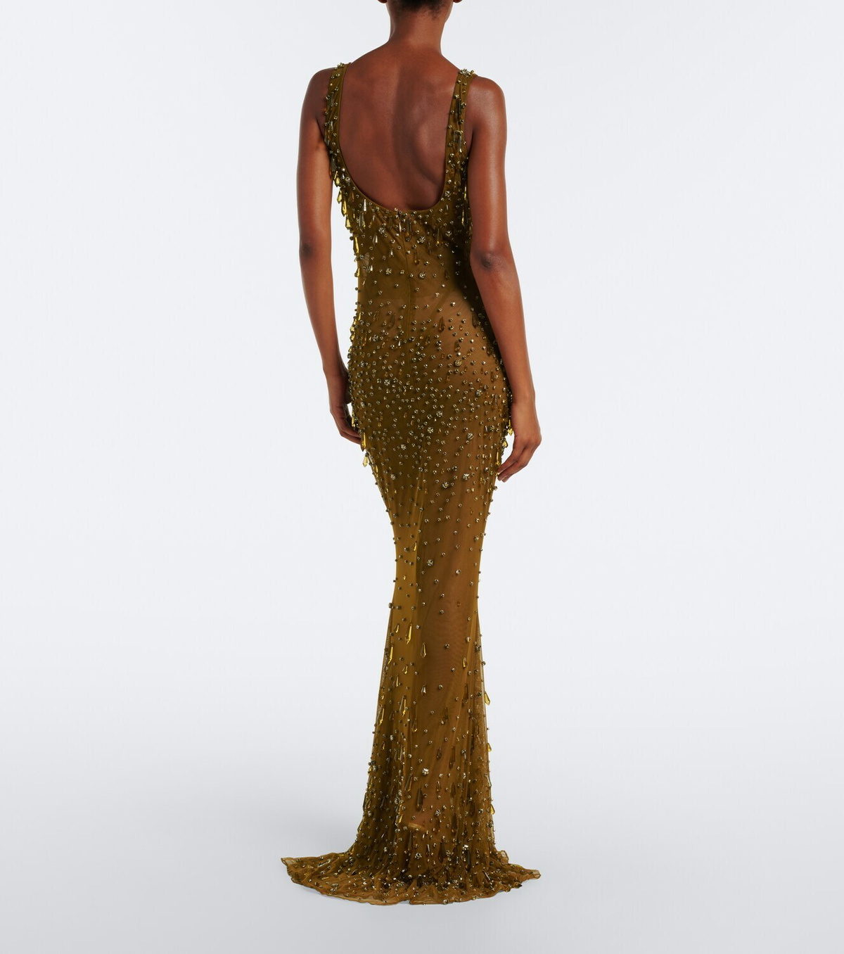 Retrofête Zanie crystal-embellished gown