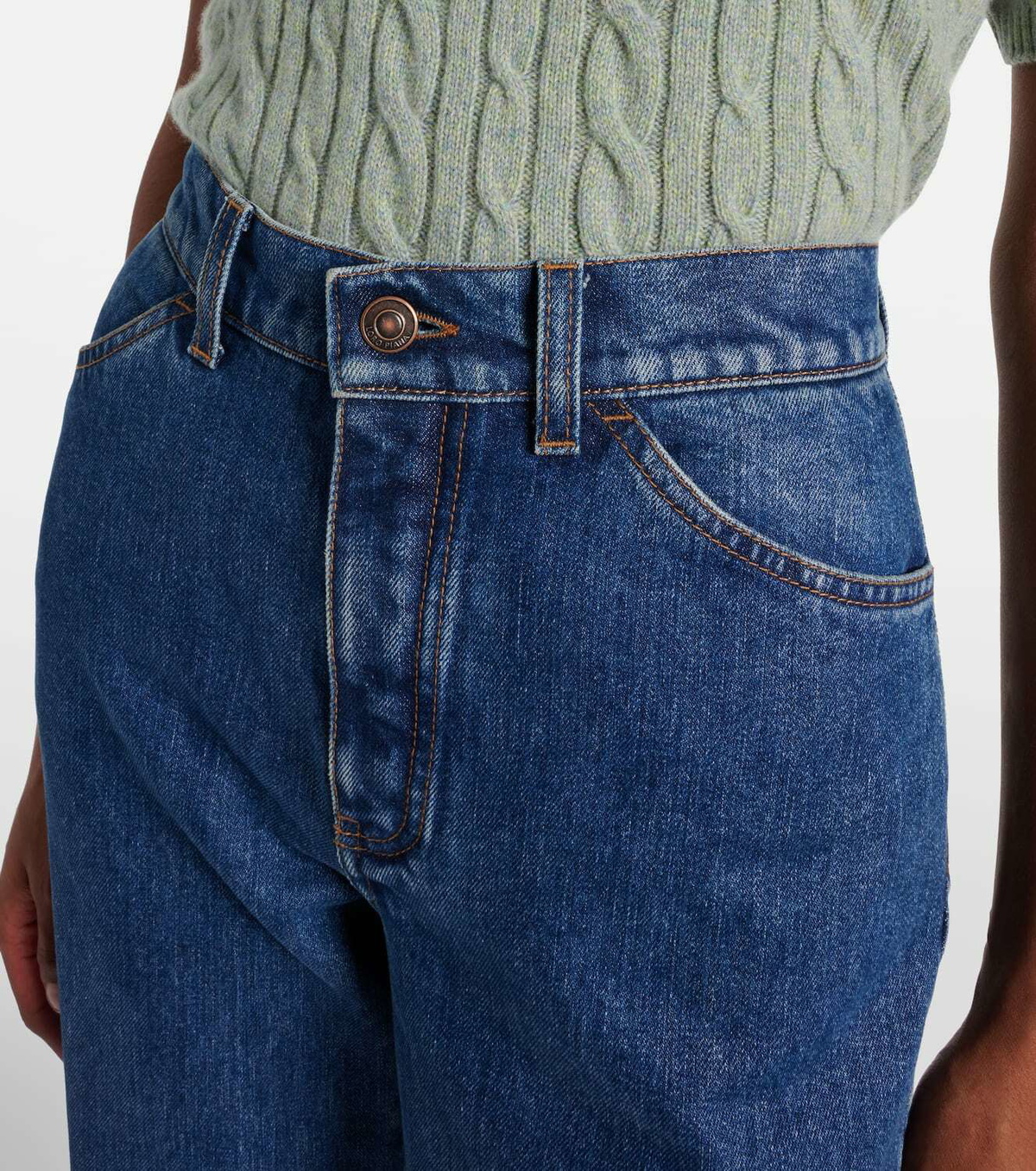 Loro Piana Merak high-rise flared jeans