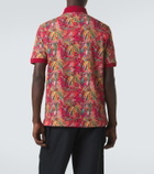 Etro Paisley cotton piqué polo shirt