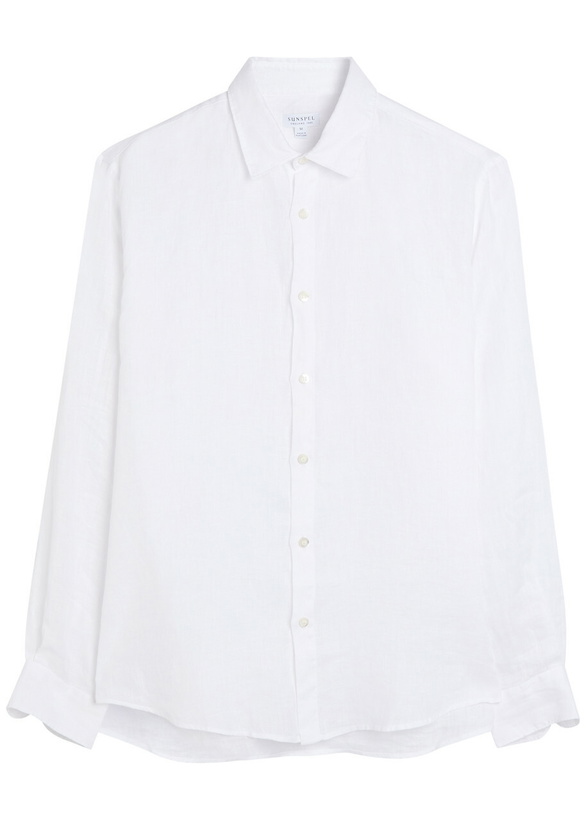 Photo: Sunspel Linen Shirt White