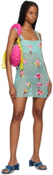 Tach Blue Nunzia Minidress