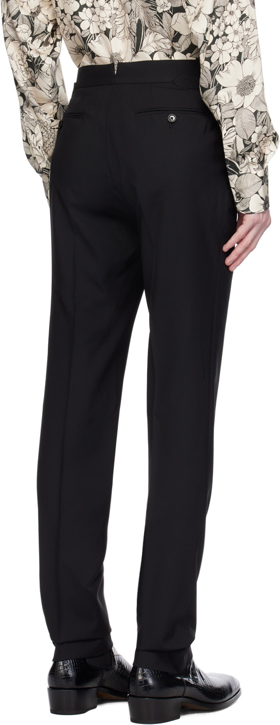 Tom Ford Men's Wool Trousers Black