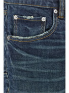 Purple Brand Blue Jeans With Low Rise And Stonewashed Effect In Denim Man