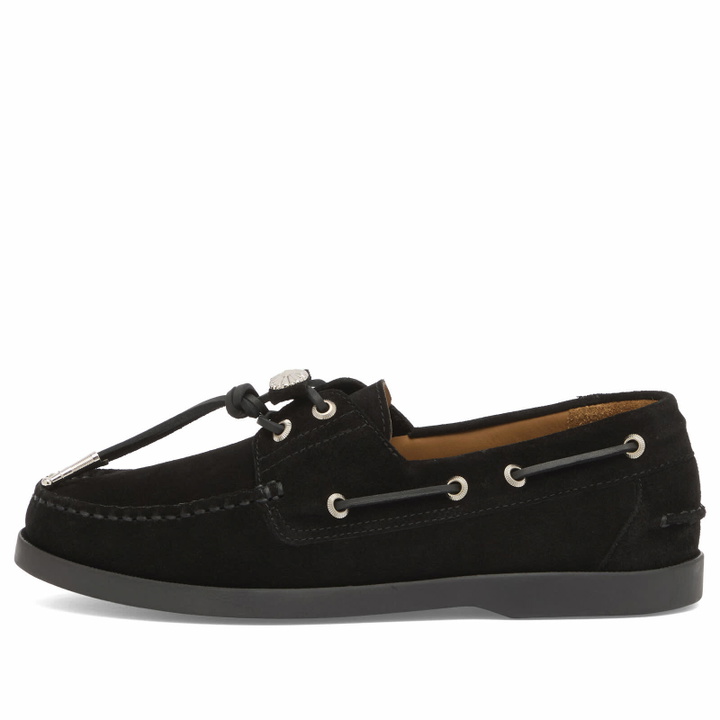 Photo: Toga Pulla Women's Suede Loafers in Black