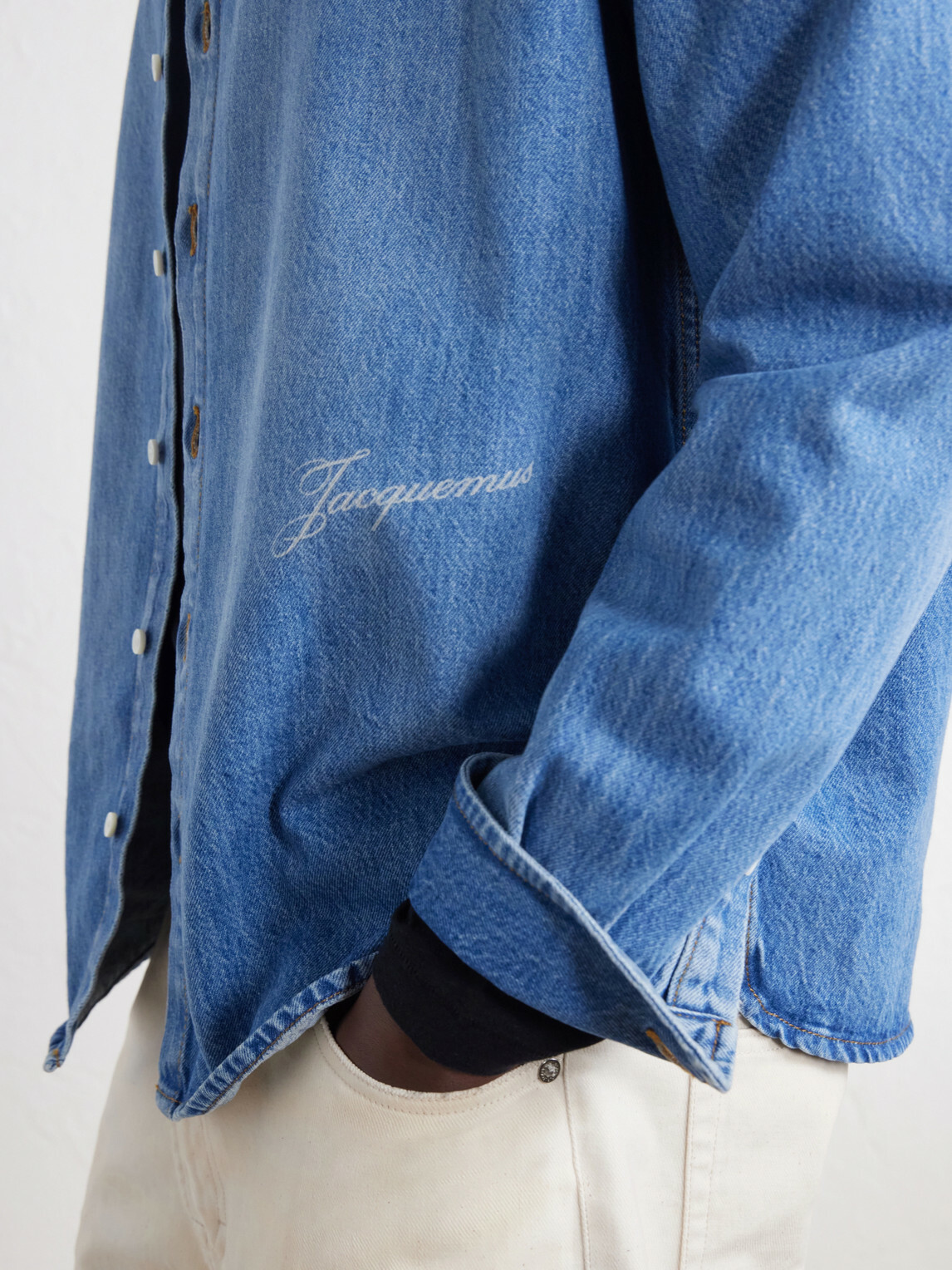 Jacquemus - Logo-Printed Denim Shirt - Blue