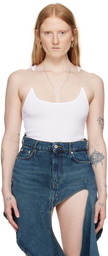 Y/Project White Invisible Strap Tank Top