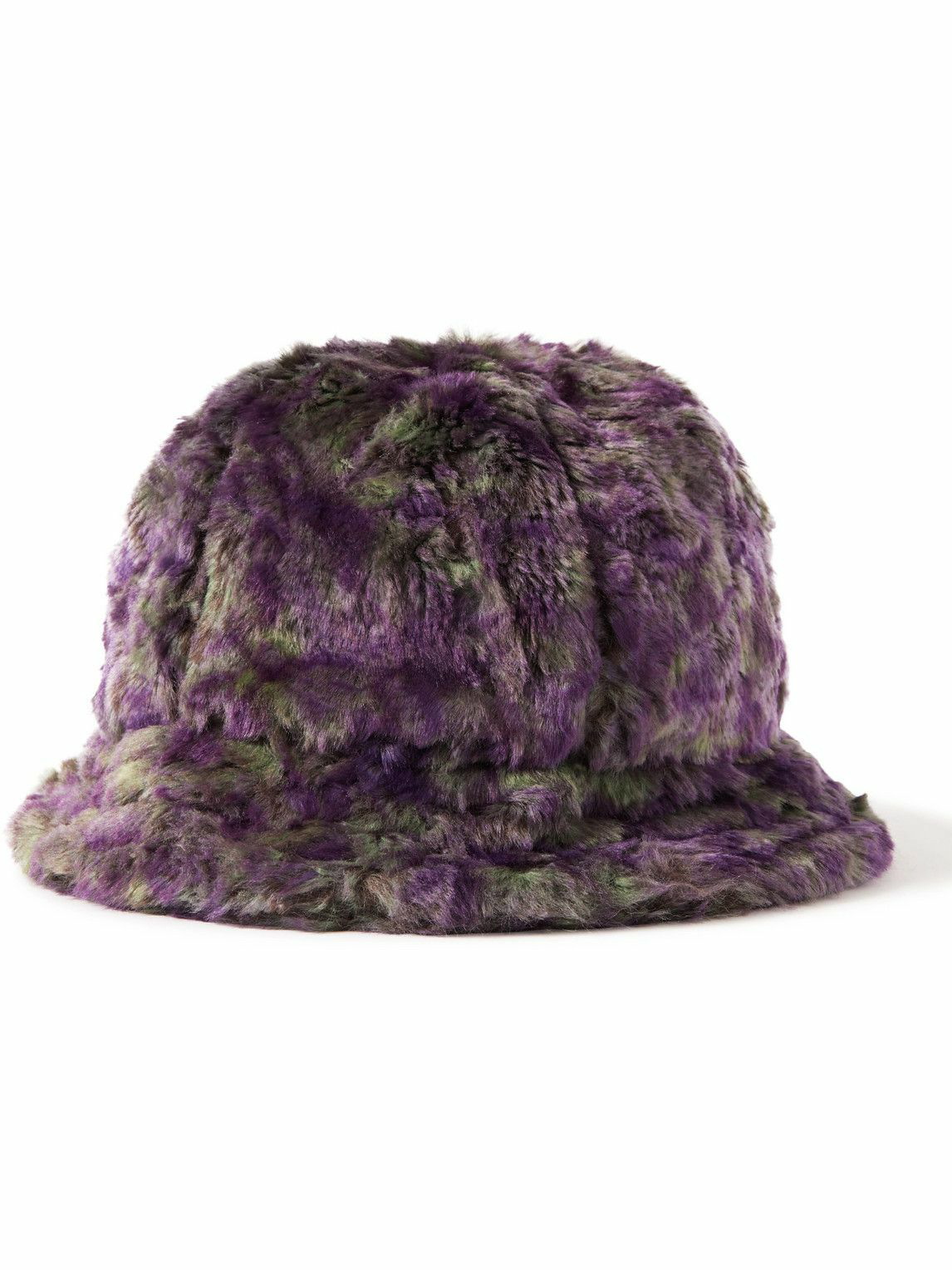 Needles - Bermuda Faux Fur Bucket Hat - Purple