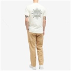 KAVU Men's Compass T-Shirt in Off White