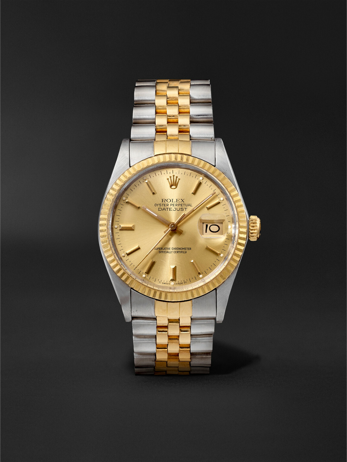 Stephanie Windsor - Rolex Vintage 1986 DateJust Automatic Stainless Steel and 18-Karat Gold Watch, Ref. 16013 (7.75'' wrist)