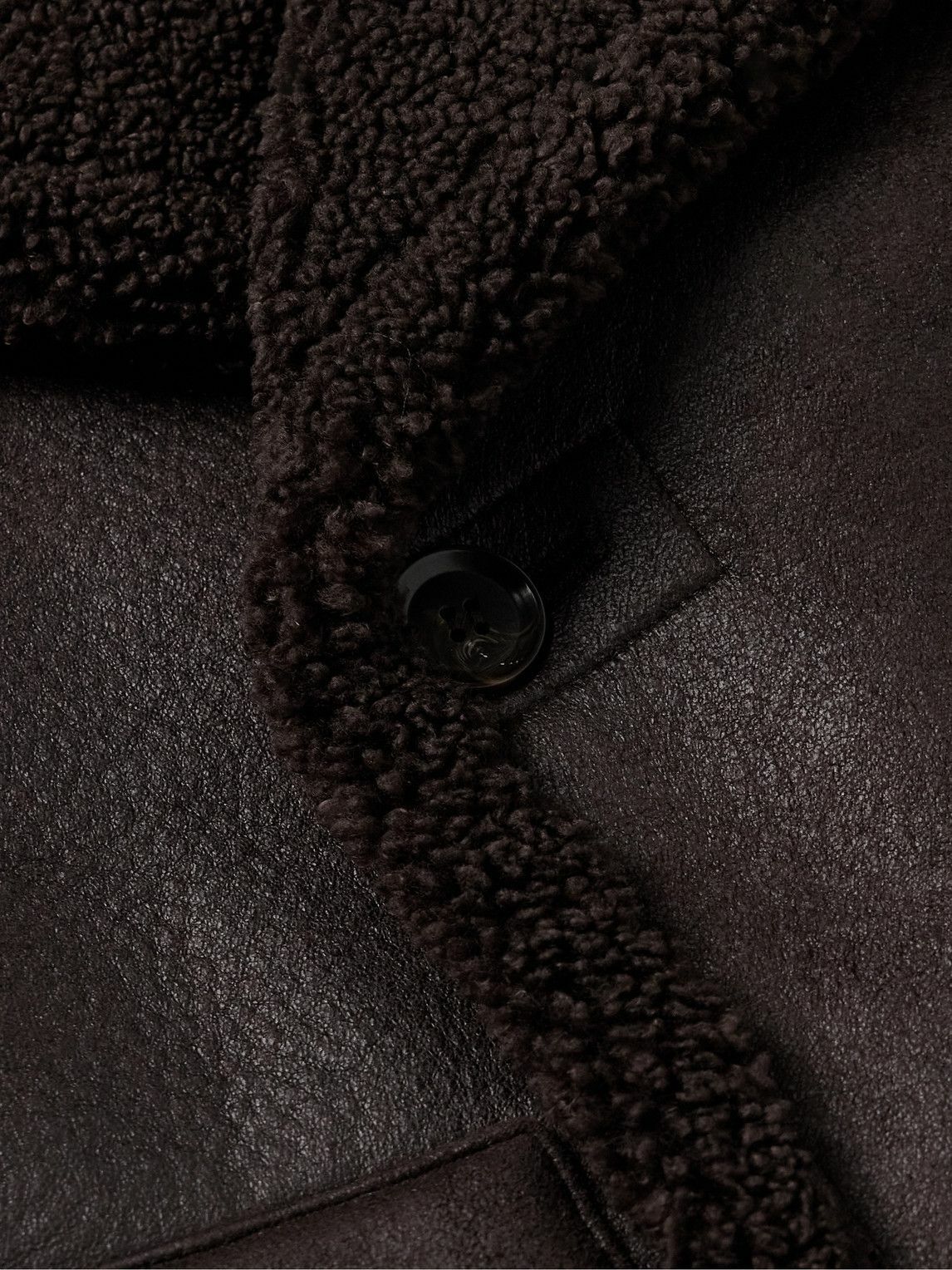 A.P.C. - Finn Faux Shearling Coat - Brown