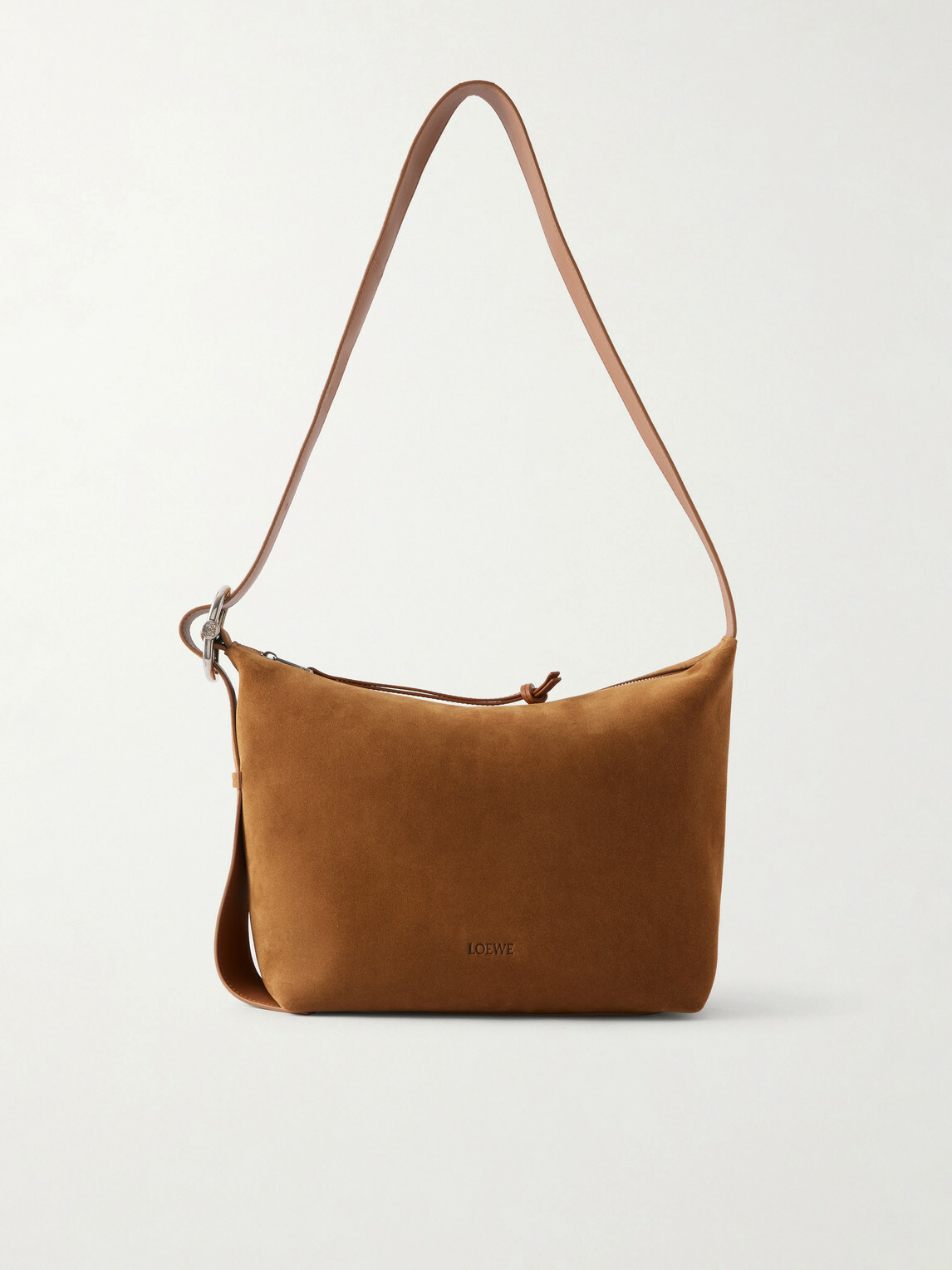 LOEWE - Loop Medium Logo-Debossed Leather Messenger Bag