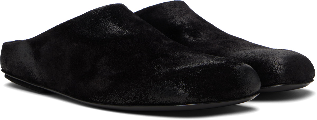 Marsèll Black Passo Slip-on Loafers