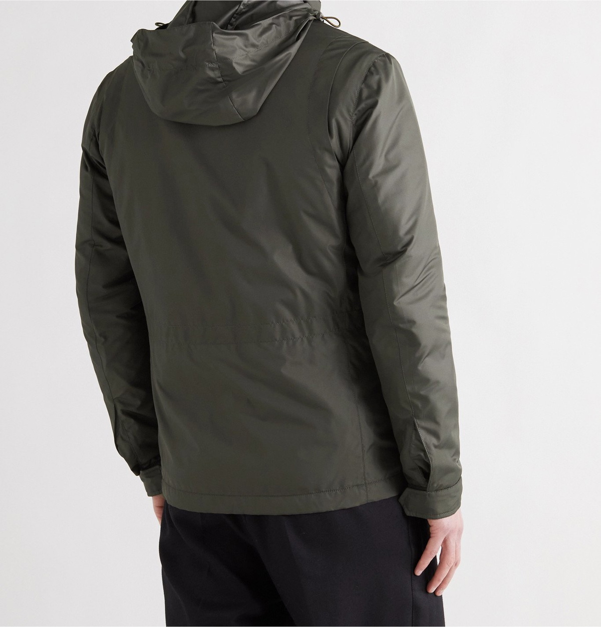 CANALI - Shell Hooded Field Jacket - Green Canali