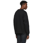 Alexander Wang Black Dense Fleece Logo Sweatshirt