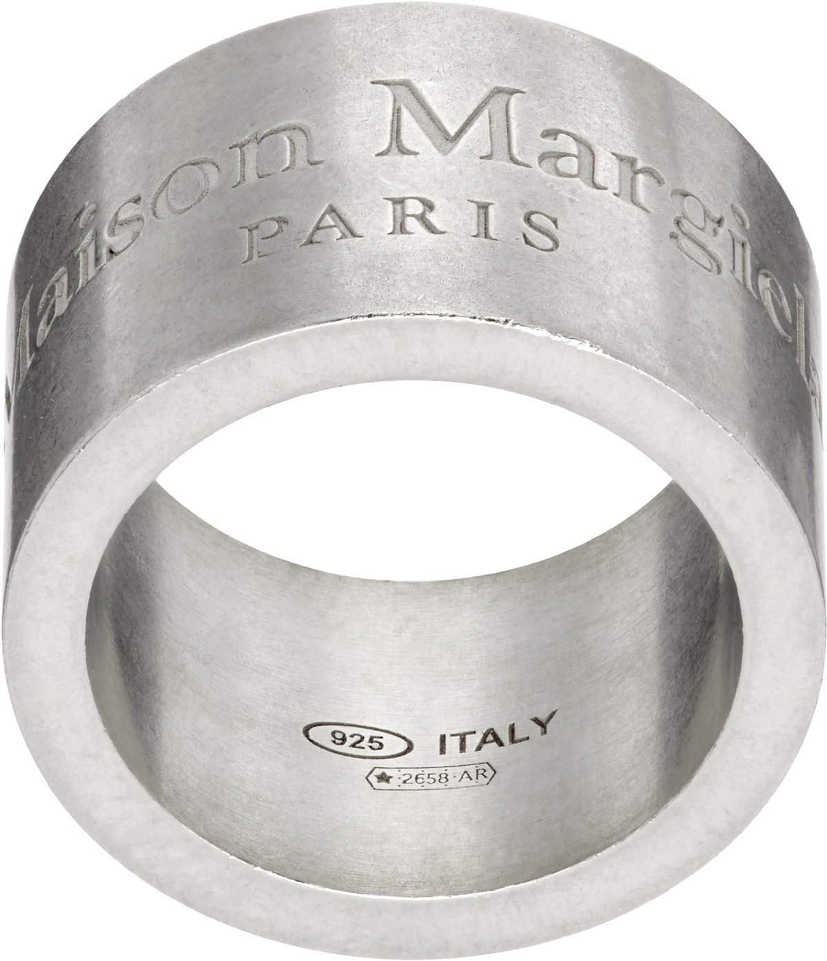 Maison Margiela Silver Slim Numbers Ring Maison Margiela