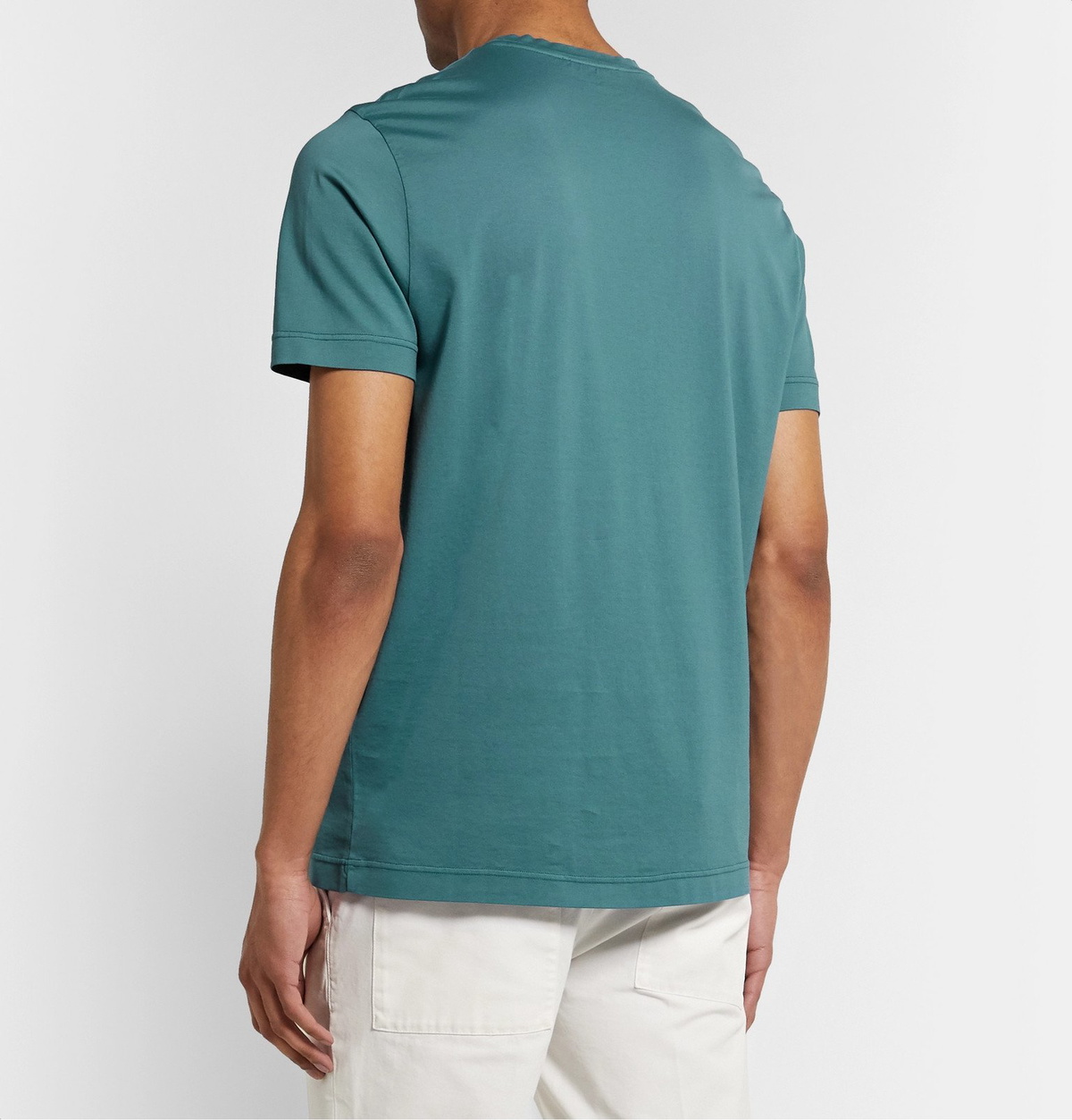 Loro Piana - Cotton-Jersey T-Shirt - Blue Loro Piana