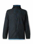 ON - Pace Printed Recycled-Shell Hooded Jacket - Black