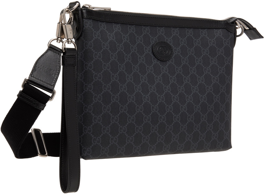 Gucci Black Monogram Messenger Bag Gucci