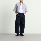 Studio Nicholson Men's Sorte Deep Pleat Volume Pant in Dark Navy