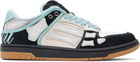 AMIRI Black & Blue XL Skel Top Low Sneakers