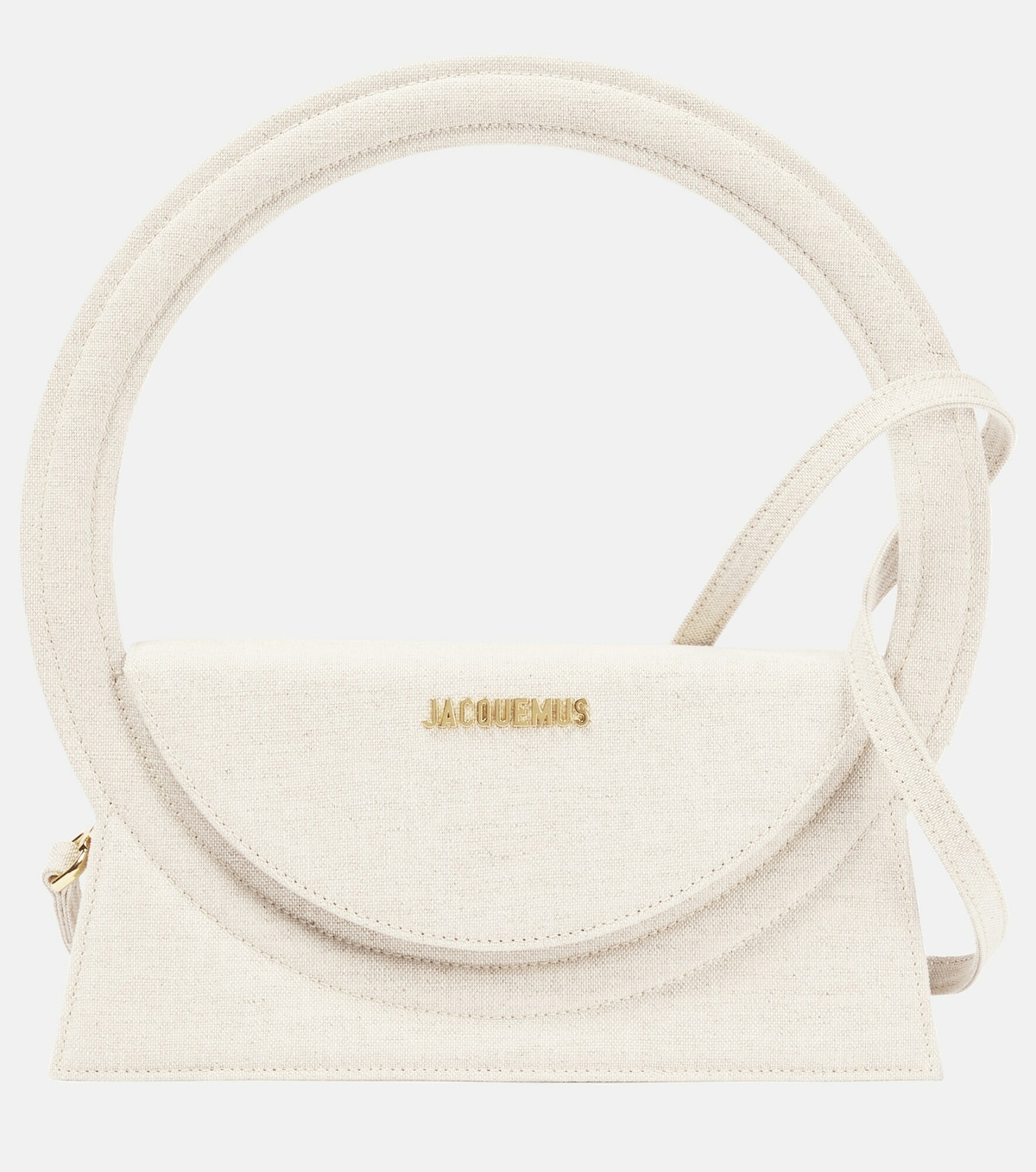 Sac Jacquemus Le Rond Taille Moyenne - En Cuir Camel Beige, Bandoulière, Neuf Avec étiquettes (-30%)