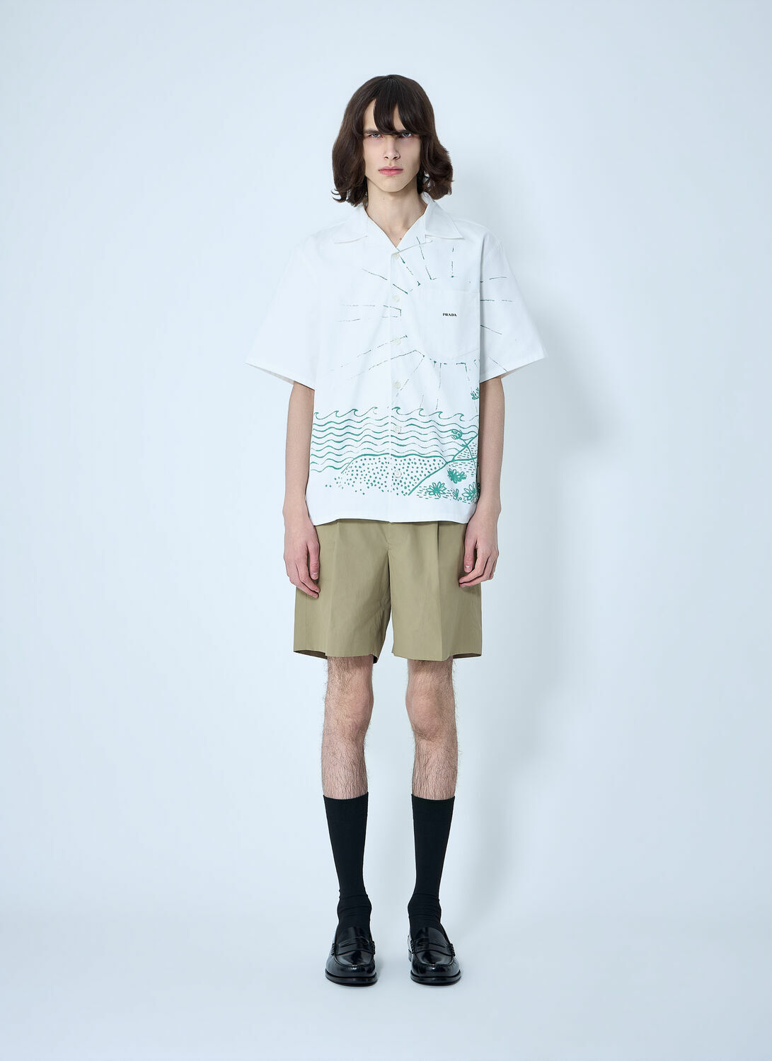 Prada Button Patch Pocket Trousers 