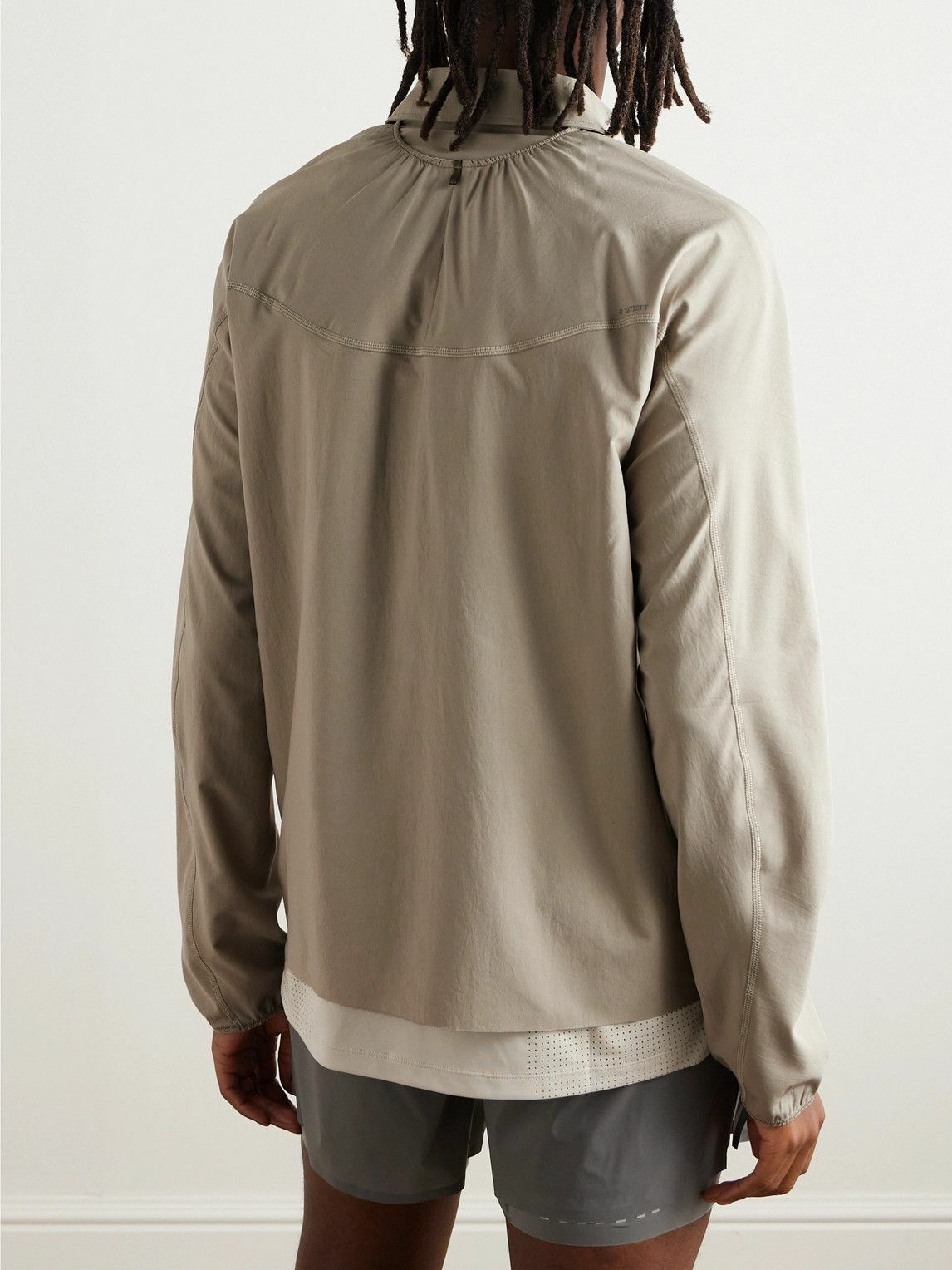 Satisfy - River Logo-Appliquéd PeaceShell™ Shirt - Neutrals Satisfy