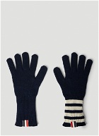 Thom Browne - Four Bar Stripe Gloves in Navy