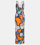 Area Printed maxi dress