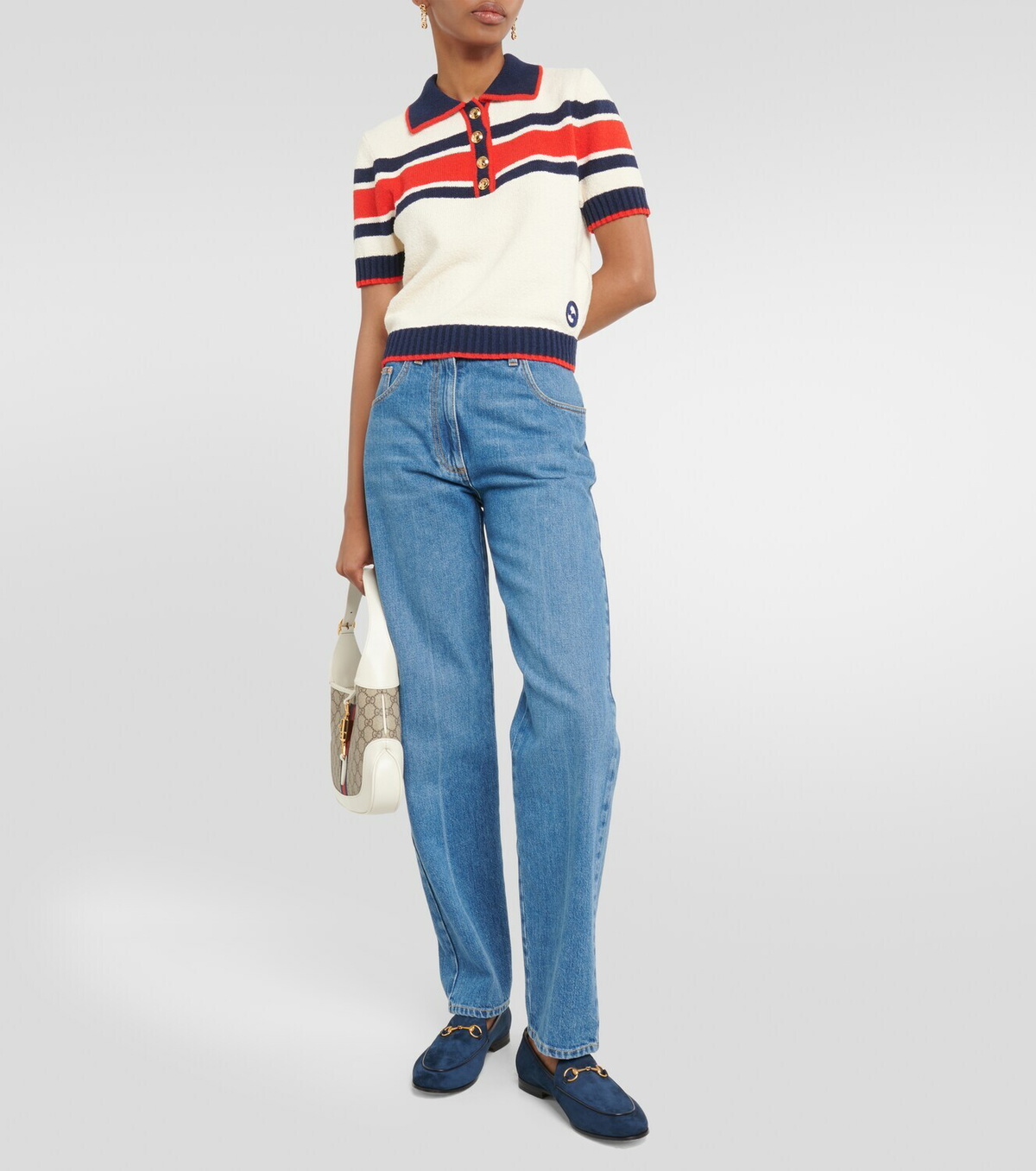 Gucci Jordaan suede loafers