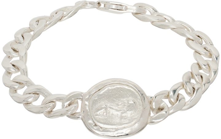 Photo: Situationist Silver Monetiforme Edition Curb Chain Bracelet