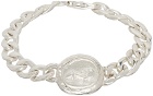Situationist Silver Monetiforme Edition Curb Chain Bracelet