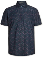 G/FORE - Floral-Print Piqué Golf Polo Shirt - Blue