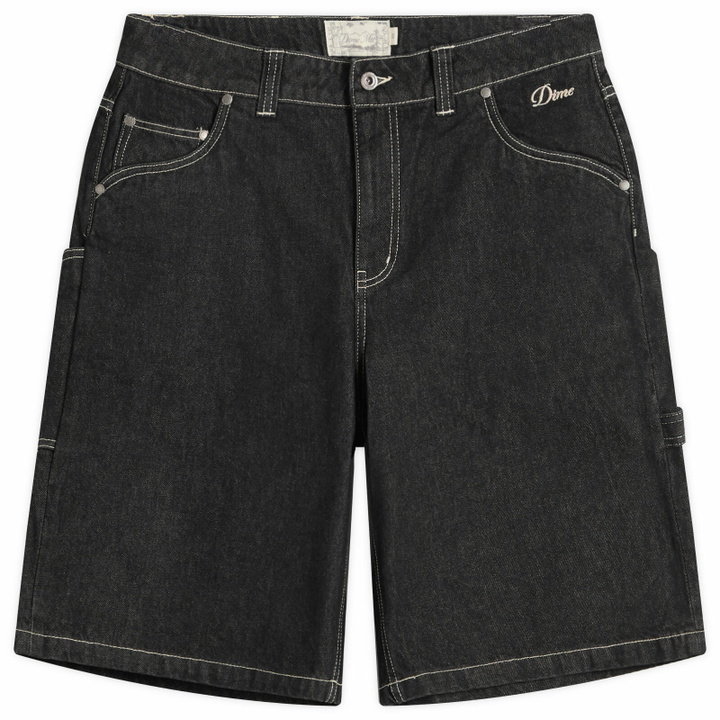 Photo: Dime Men's Classic Denim Shorts in Black Washed