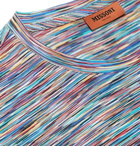 Missoni - Space-Dyed Cotton-Jersey T-Shirt - Blue