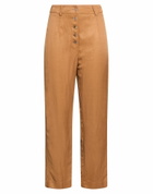 Alessia Santi Womens Pants Camel