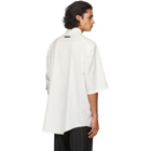 Fear of God Ermenegildo Zegna Off-White Cotton Short Sleeve Shirt