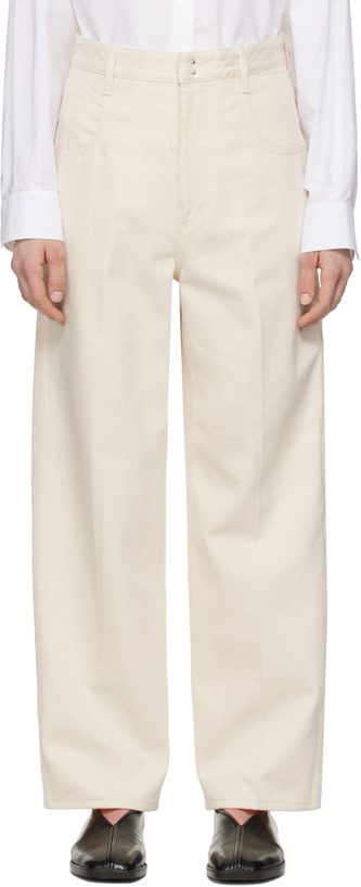 Photo: Carven Off-White 5-Pocket Jeans