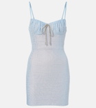 Area Crystal-embellished minidress