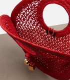 Jacquemus Spiaggia Small raffia top-handle bag