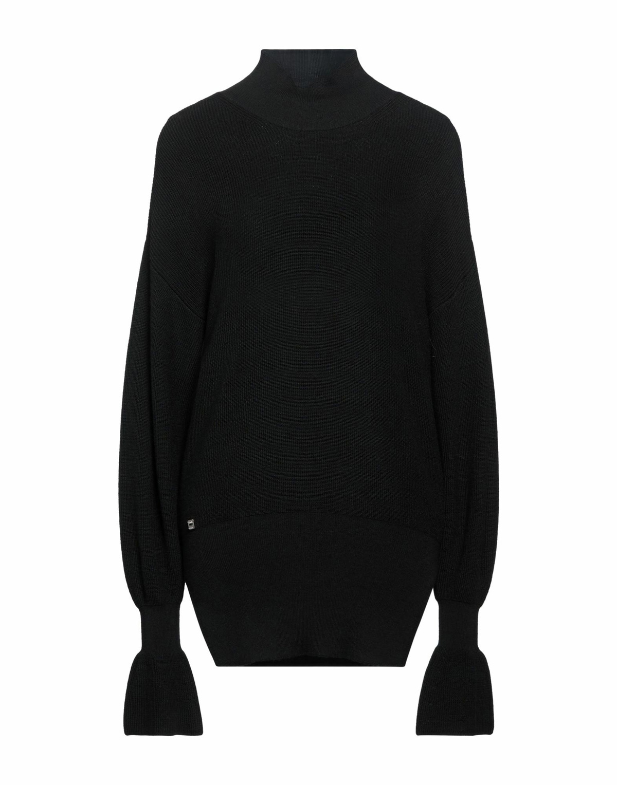 Manila Grace Womens Turtleneck in Black